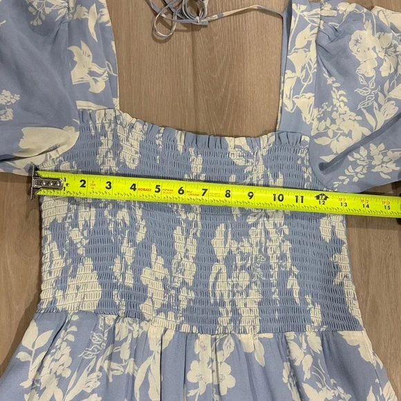 Reformation Fable Floral Smocked Midi Dress – Size Large - Picture 7 of 8